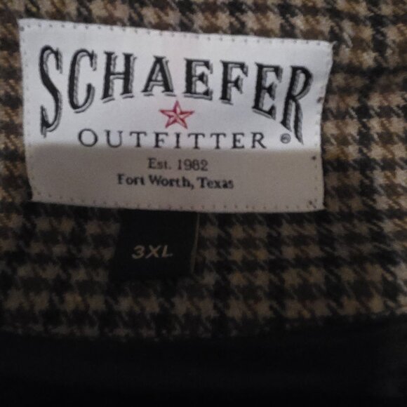 Men's 3XL Schaefer Outfitters western vest - Picture 2 of 3